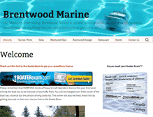 Tablet Screenshot of brentwoodmarine.ca